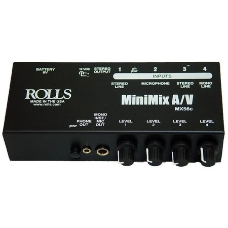 ROLLS ROLLS MX56C MiniMix A-V Mixer MX56C